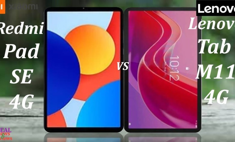 Xiaomi Redmi pad SE 4G vs Lenovo Tab M11 4G Xiaomi Redmi pad SE 4G vs Lenovo Tab M11 4G