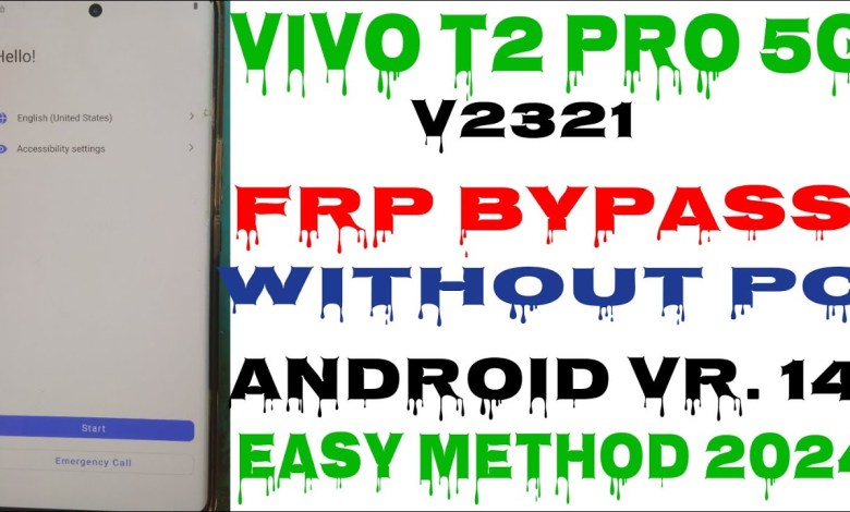 Vivo T2 Pro 5g Frp Bypass 2024 | All Vivo Android 14 Vivo T2 Pro 5g Frp Bypass 2024 | All Vivo Android 14