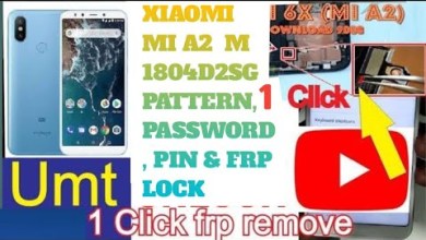 Xiaomi Mi A2 M1804D2SG Pattern, Password, Pin & FRP Xiaomi Mi A2 M1804D2SG Pattern, Password, Pin & FRP