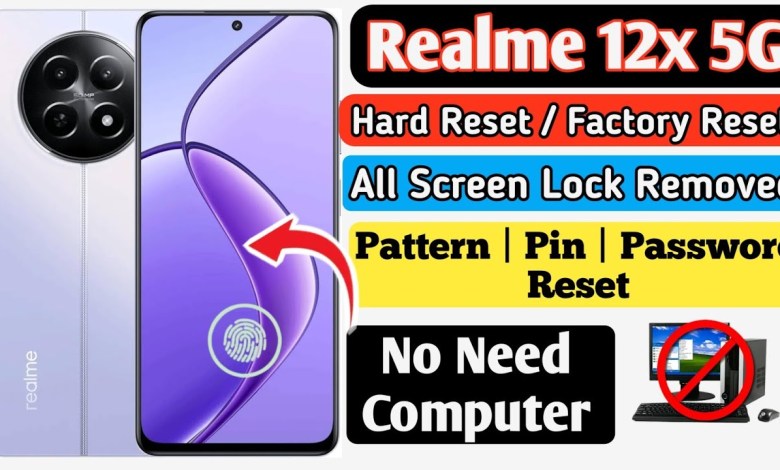 Realme 12X 5G Hard Reset | All Realme Screen Lock Realme 12X 5G Hard Reset | All Realme Screen Lock