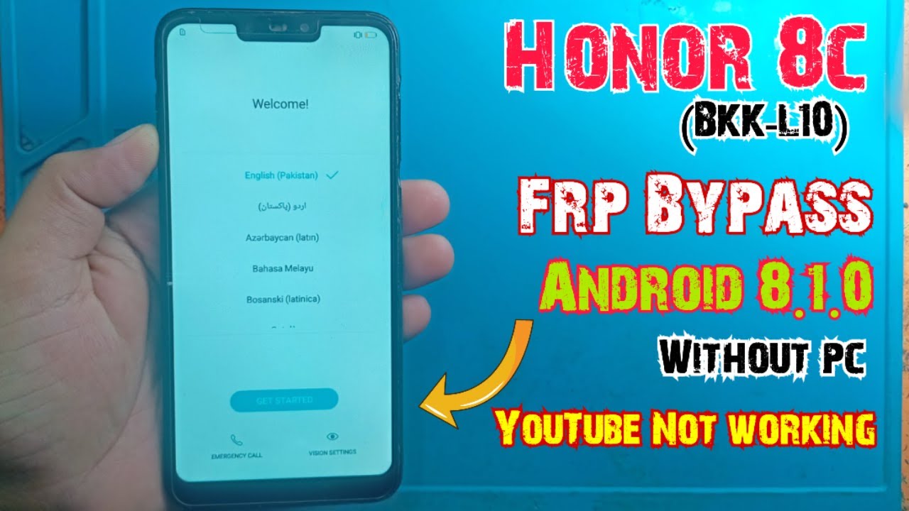 Huawei Honor 8c Frp bypass | Honor 8c Android 8.1.0 frp Huawei Honor 8c Frp bypass | Honor 8c Android 8.1.0 frp