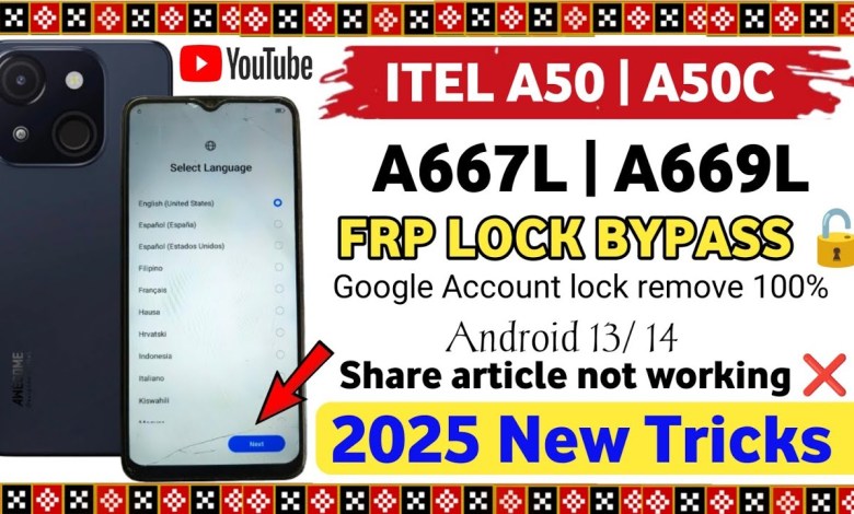Unlocking Secrets: How to Bypass FRP on Itel A50C and Google Account on Itel A669L! Unlocking Secrets: How to Bypass FRP on Itel A50C and Google Account on Itel A669L!
