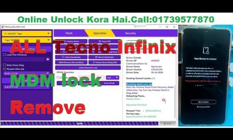 How To ALL Tecno Infinix MDM lock Remove TFM Tool How To ALL Tecno Infinix MDM lock Remove TFM Tool