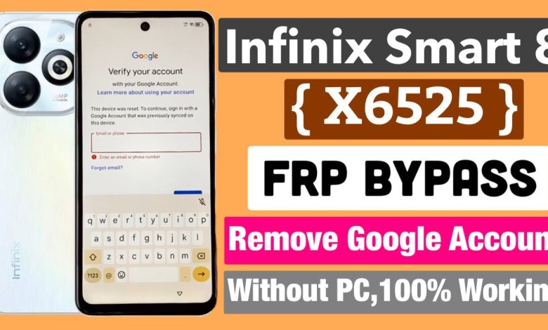Infinix Smart 8 (X6525) Frp Bypass Android 13 2024- Infinix Smart 8 (X6525) Frp Bypass Android 13 2024-