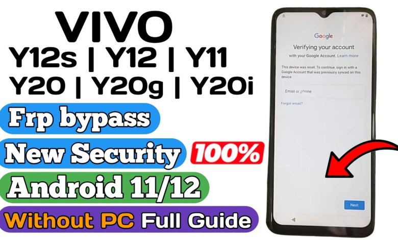 Vivo Y12s Frp bypass Android 11/12 New Security | Vivo Vivo Y12s Frp bypass Android 11/12 New Security | Vivo