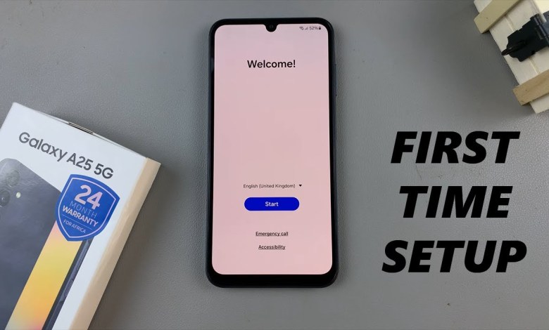 First Time Set Up Of Samsung Galaxy A25 5G First Time Set Up Of Samsung Galaxy A25 5G