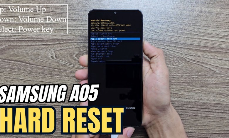 How To Hard Reset Samsung A05 How To Hard Reset Samsung A05