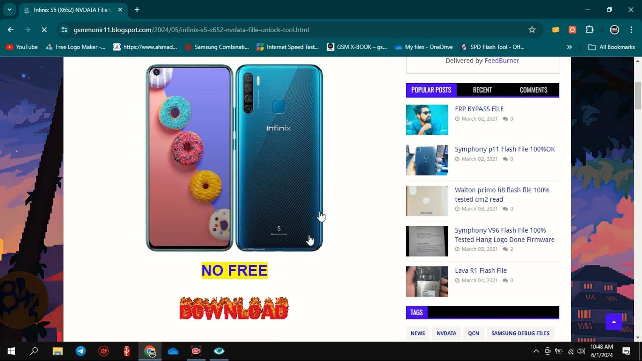 Infinix S5 (X652) NVDATA Fille Unlock Tool #gsmakd Infinix S5 (X652) NVDATA Fille Unlock Tool #gsmakd