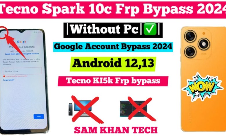 Tecno Spark 10c {KI5k} Frp Bypass 2024 Without PC | Tecno Spark 10c {KI5k} Frp Bypass 2024 Without PC |