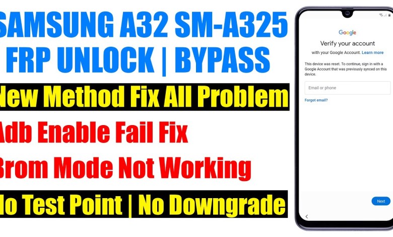 Samsung A32 FRP Bypass, A325f Google Account Samsung A32 FRP Bypass, A325f Google Account