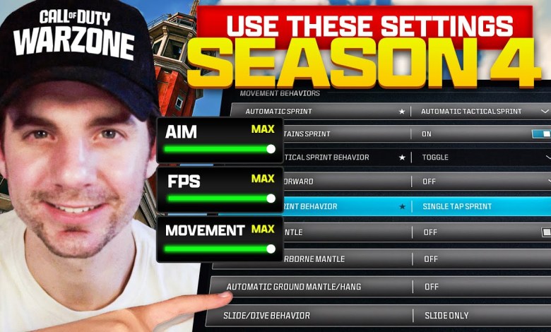 The BEST Warzone and Rebirth Island Settings! (Season 4 The BEST Warzone and Rebirth Island Settings! (Season 4