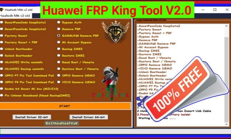 Huawei FRP King Tool V2.0 – Direct Huawei/Honor FRP Huawei FRP King Tool V2.0 – Direct Huawei/Honor FRP