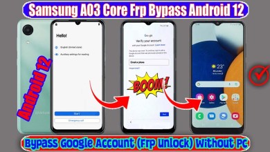 Samsung A03 Core Frp Bypass Android 12 / A032F Samsung A03 Core Frp Bypass Android 12 / A032F
