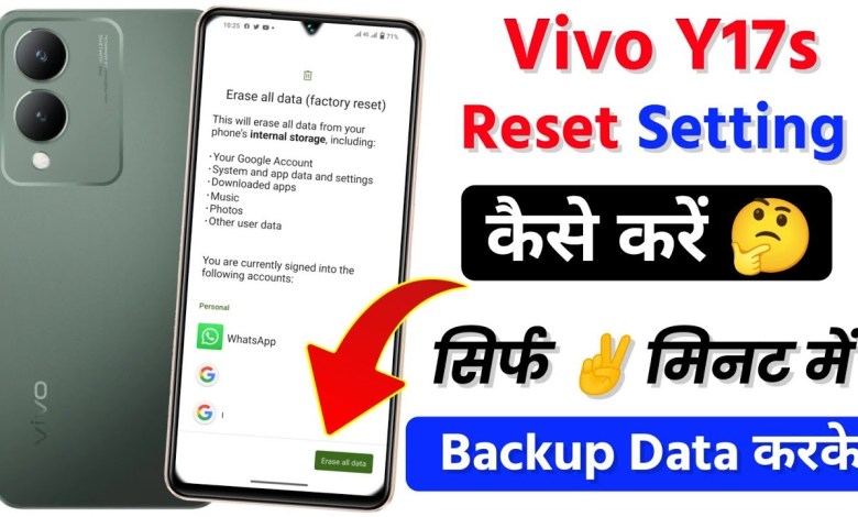 Vivo y17s Data Backup Factory Reset Setting | Vivo y17s Vivo y17s Data Backup Factory Reset Setting | Vivo y17s