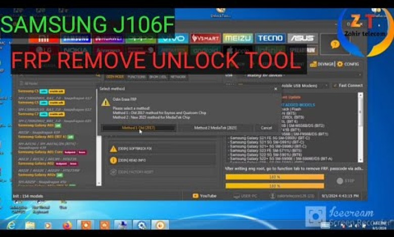 Samsung J106f Frp bypass unlock tool Samsung J106f Frp bypass unlock tool