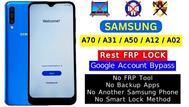 Samsung A31/A70/A50/A12/A02 Frp Bypass New Samsung A31/A70/A50/A12/A02 Frp Bypass New