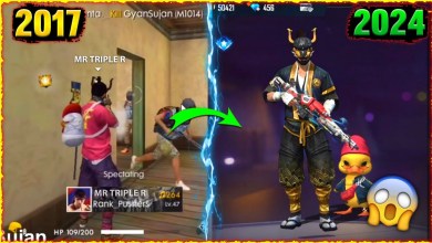 FREE FIRE PLAYERS 2017 VS 2024 – para SAMSUNG FREE FIRE PLAYERS 2017 VS 2024 – para SAMSUNG