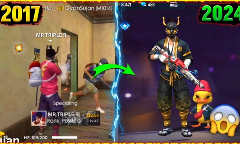 FREE FIRE PLAYERS 2017 VS 2024 – para SAMSUNG FREE FIRE PLAYERS 2017 VS 2024 – para SAMSUNG
