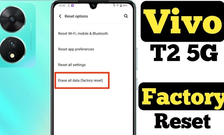 How to factory reset Vivo T2 5G || Vivo T2 5G ko How to factory reset Vivo T2 5G || Vivo T2 5G ko