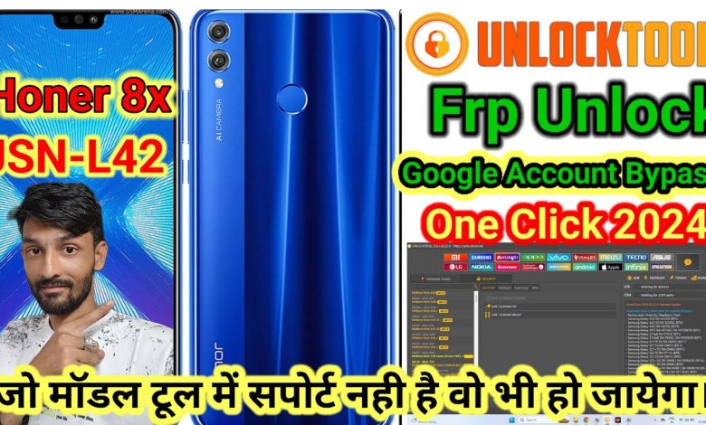 Honer 8X (JSN-L42)Frp bypass Unlock Tool One Click || Honer 8X (JSN-L42)Frp bypass Unlock Tool One Click ||