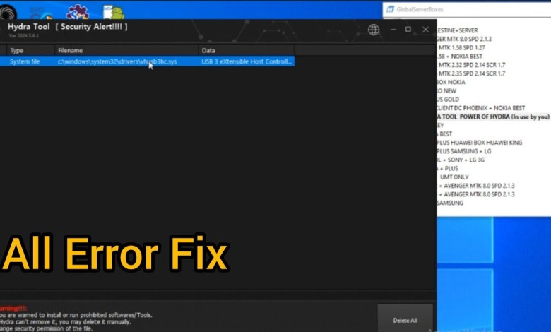 Hydra Tool Error Fix On Server || All Error Fix Hydra Tool Error Fix On Server || All Error Fix