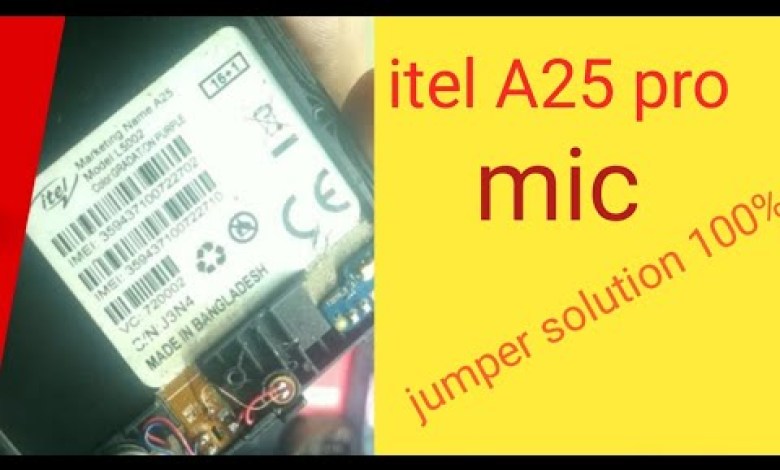 itel A25 mic jumper solutoin itel A25 mic jumper solutoin