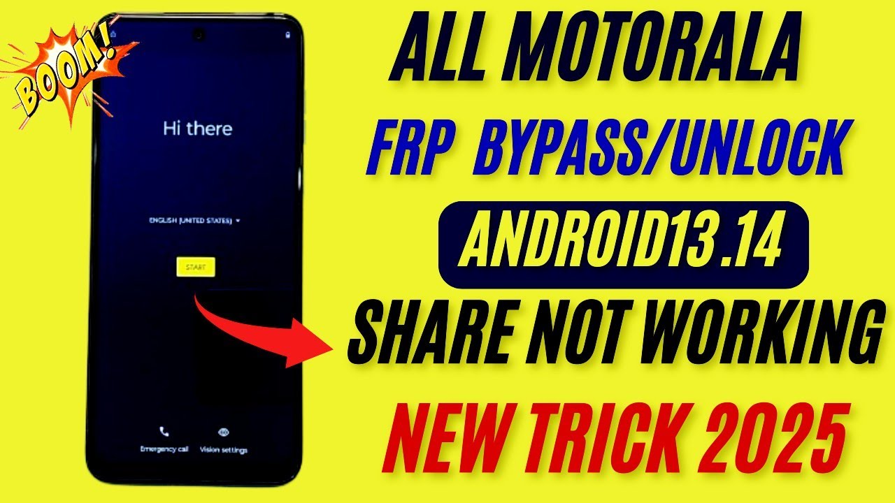 Unlock Motorola FRP Without a PC in 2025: Discover How for Android 12, 13, & 14! Unlock Motorola FRP Without a PC in 2025: Discover How for Android 12, 13, & 14!