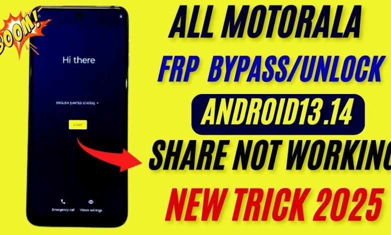 Unlock Motorola FRP Without a PC in 2025: Discover How for Android 12, 13, & 14! Unlock Motorola FRP Without a PC in 2025: Discover How for Android 12, 13, & 14!