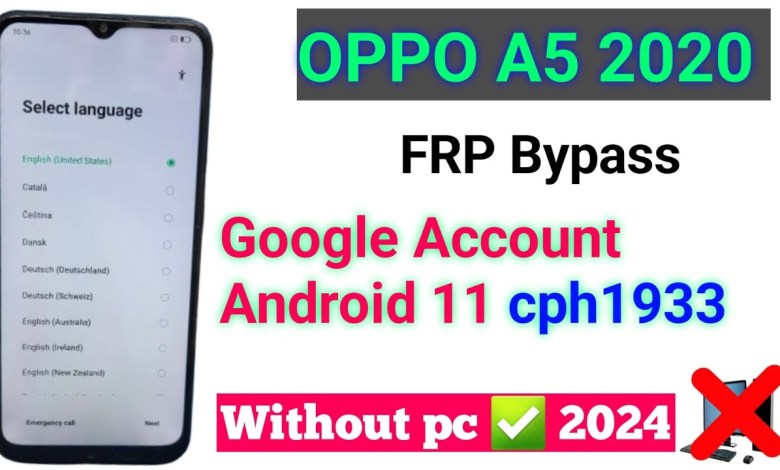 Unlock the Secrets: OPPO A5 2020 FRP Bypass in 2024 | Android 11 Google Unlock the Secrets: OPPO A5 2020 FRP Bypass in 2024 | Android 11 Google
