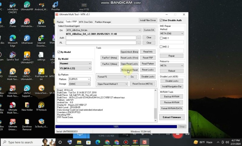 Huawei Y5 MYA L22 FRP Unlock UMT tool Huawei Y5 MYA L22 FRP Unlock UMT tool