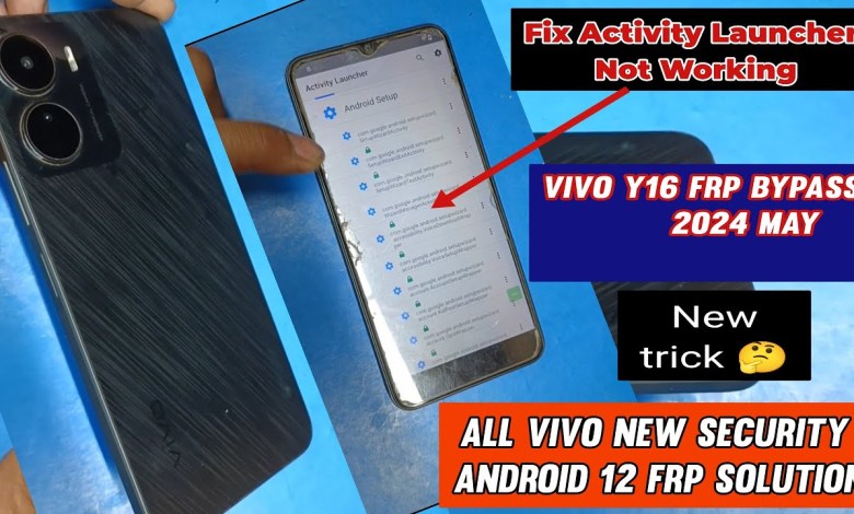 Vivo Y16 Frp Unlock ||Activity Launcher not working|All Vivo Y16 Frp Unlock ||Activity Launcher not working|All