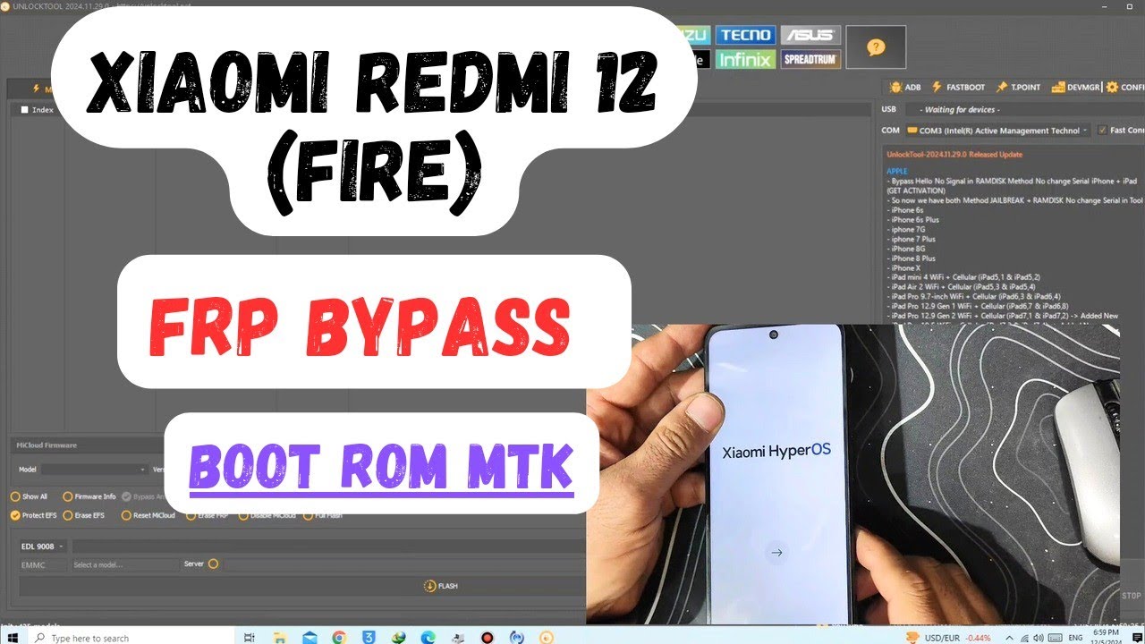 Unlock the Xiaomi Redmi 12 (Fire) with HyperOS: How to Bypass FRP Lock Unlock the Xiaomi Redmi 12 (Fire) with HyperOS: How to Bypass FRP Lock