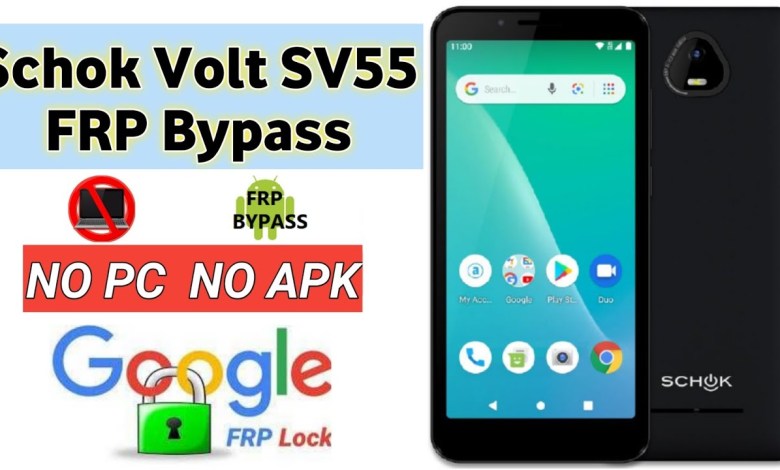 Schok Volt SV55 FRP Bypass Google Account NO PC Schok Volt SV55 FRP Bypass Google Account NO PC