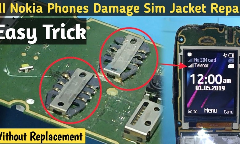 How to repair all Nokia phones Sim Jacket | Slot | Port How to repair all Nokia phones Sim Jacket | Slot | Port