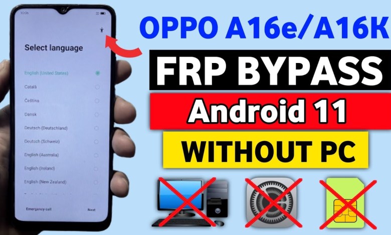 Oppo A16e FRP Bypass Android 11 | Oppo Cph2421 Google Oppo A16e FRP Bypass Android 11 | Oppo Cph2421 Google