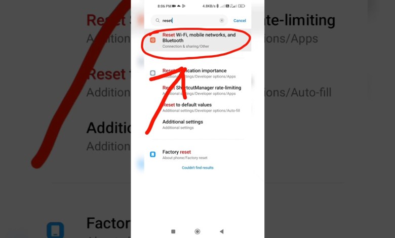 #shorts Mi main network reset kaise karen #shorts Mi main network reset kaise karen
