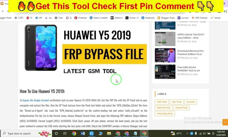 Huawei Y5 2019 AMN LX9 FRP Bypass | Google Account Huawei Y5 2019 AMN LX9 FRP Bypass | Google Account