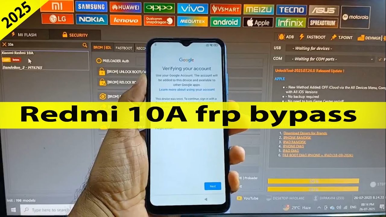 Unlock the Mystery: Bypass FRP Lock on Redmi 10A with This Tool in 2025! Unlock the Mystery: Bypass FRP Lock on Redmi 10A with This Tool in 2025!
