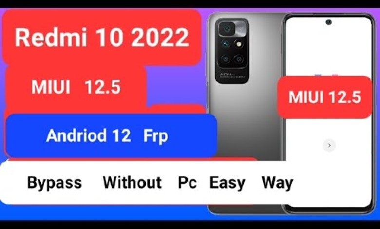 Redmi 10 2022 Frp Bypass||Without Pc||New Security Redmi 10 2022 Frp Bypass||Without Pc||New Security