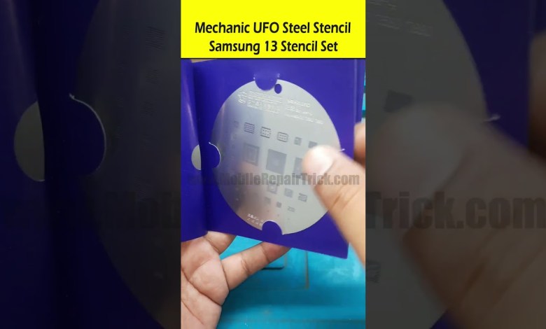 Mechanic UFO Steel Stencil | Samsung 13 Stencil Set | Mechanic UFO Steel Stencil | Samsung 13 Stencil Set |
