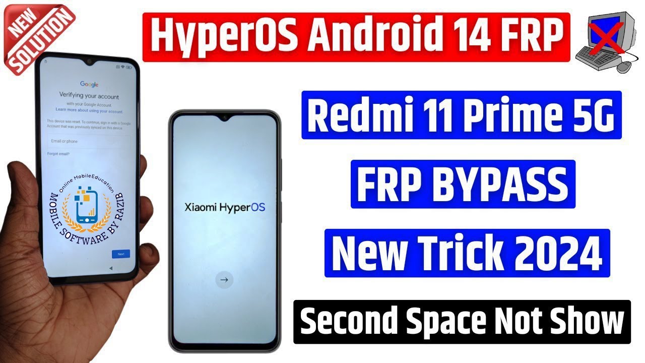 Hyperos – Android 14 Frp Bypass 2024 Redmi 11 Prime 5g Hyperos – Android 14 Frp Bypass 2024 Redmi 11 Prime 5g