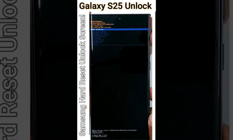 Curious about how to hard reset the screen lock on the Samsung Galaxy S25 Ultra? Curious about how to hard reset the screen lock on the Samsung Galaxy S25 Ultra?