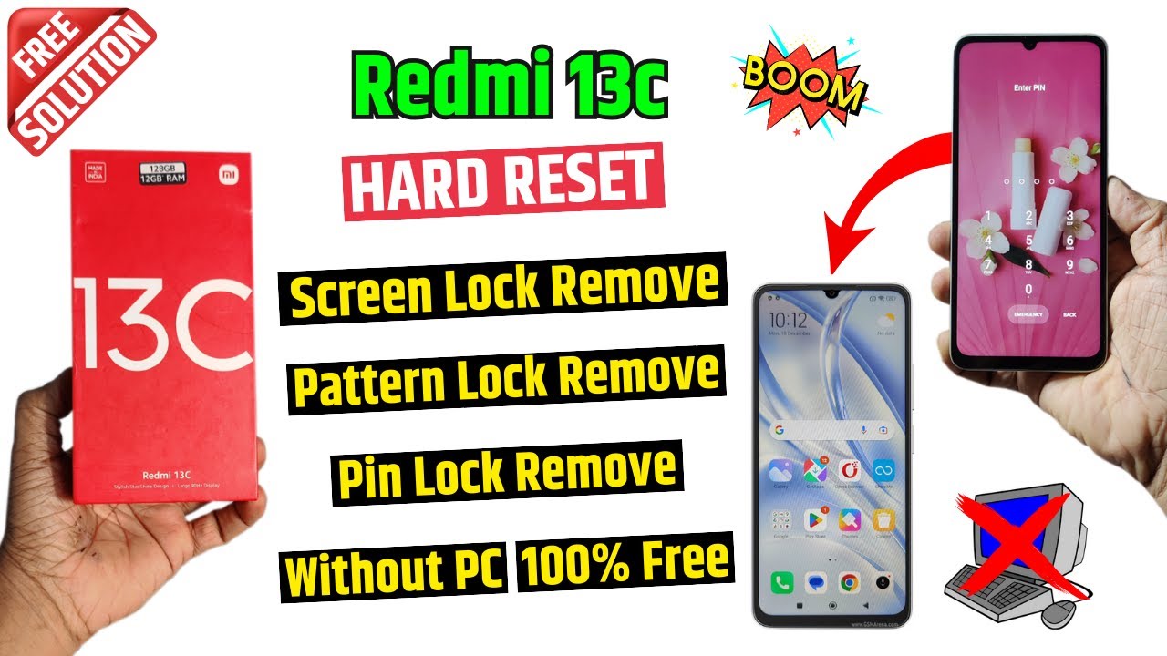 Redmi 13c Unlock Without Computer | Redmi 13c Hard Redmi 13c Unlock Without Computer | Redmi 13c Hard