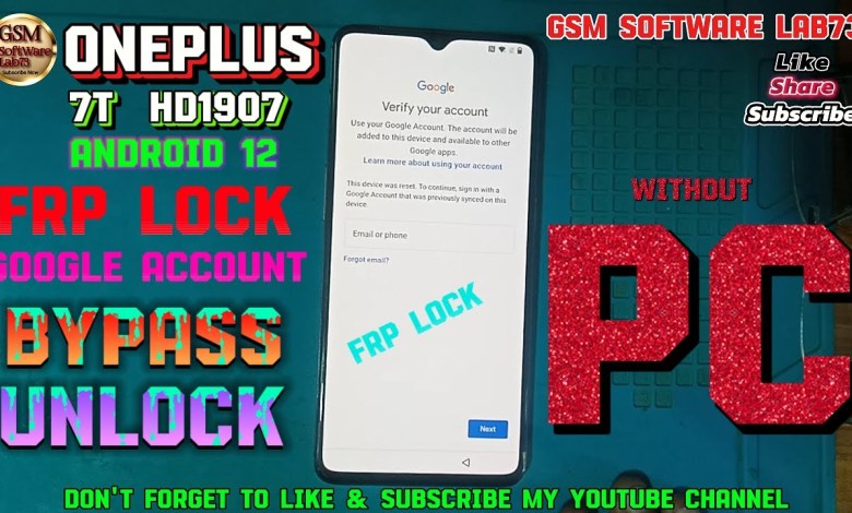 How to Bypass FRP on OnePlus 7T | Learn How to Remove FRP on OnePlus 7T Android How to Bypass FRP on OnePlus 7T | Learn How to Remove FRP on OnePlus 7T Android