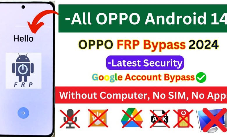 -New Latest All Oppo Android 14 FRP Bypass 2024 -New Latest All Oppo Android 14 FRP Bypass 2024