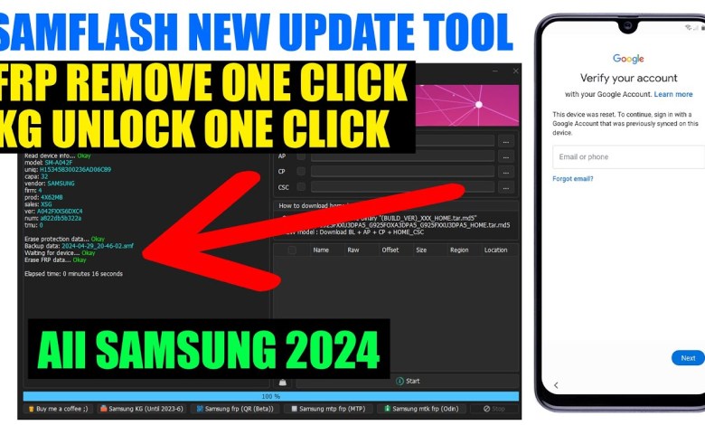 SamFlash New Update Samsung Android 13/14 FRP SamFlash New Update Samsung Android 13/14 FRP