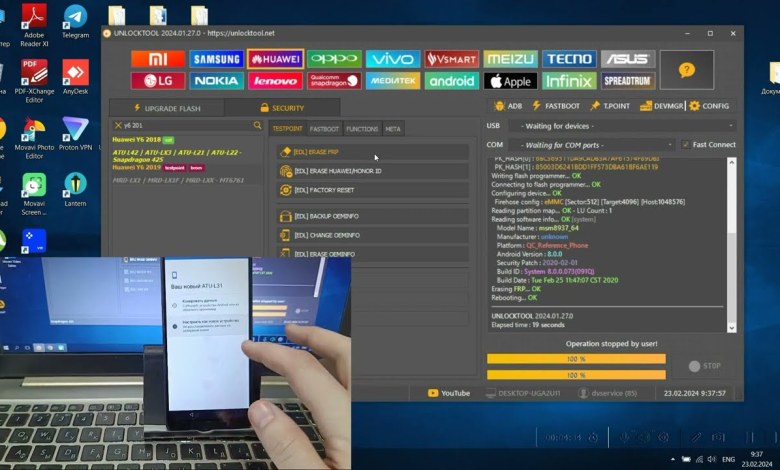 Huawei Y6 2018 FRP paid method via UnlockTool Huawei Y6 2018 FRP paid method via UnlockTool