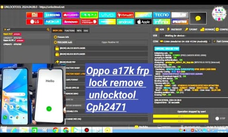 Oppo a17k frp lock remove unlocktool #cph2471frpunlock Oppo a17k frp lock remove unlocktool #cph2471frpunlock