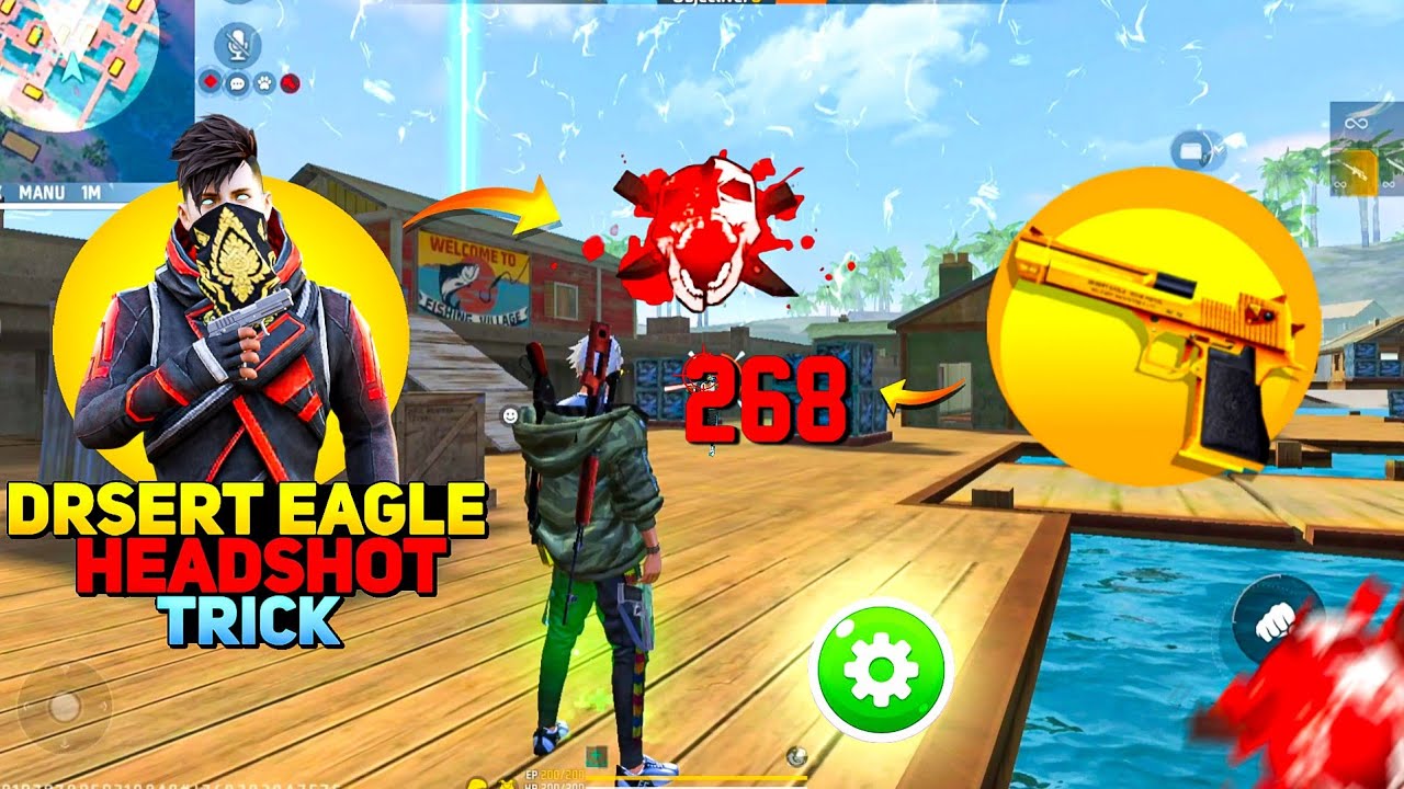 Desert Eagle One Tap Headshot Trick || Free Fire Desert Eagle One Tap Headshot Trick || Free Fire