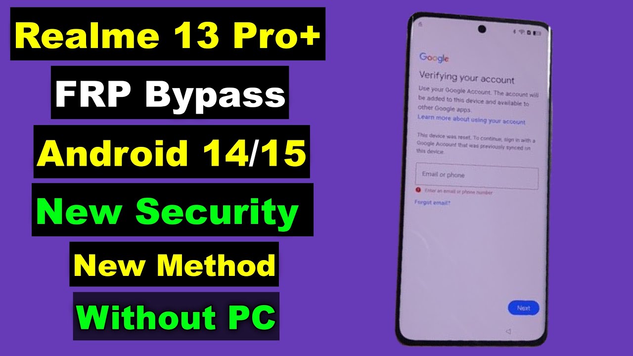 Unlocking Secrets: How to Bypass FRP on Realme 13 Pro Plus Android 14/15 Without a PC! Unlocking Secrets: How to Bypass FRP on Realme 13 Pro Plus Android 14/15 Without a PC!